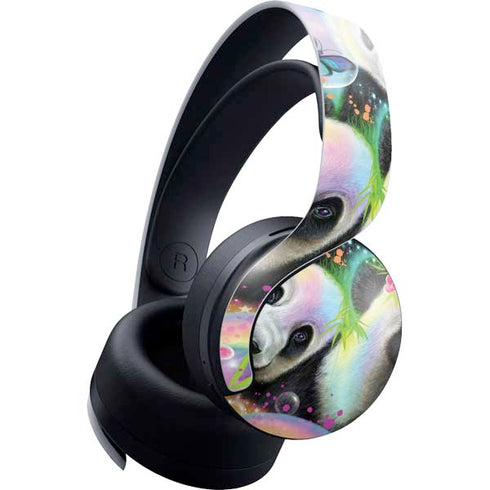 Rainbow Pandas with Butterflies by Sheena Pike PlayStation PS5 Skins